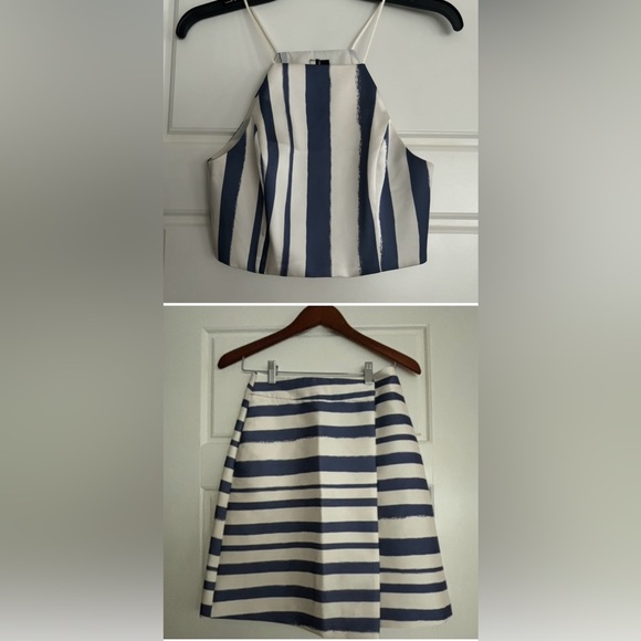 Topshop striped matching set size 2 - Picture 2 of 10